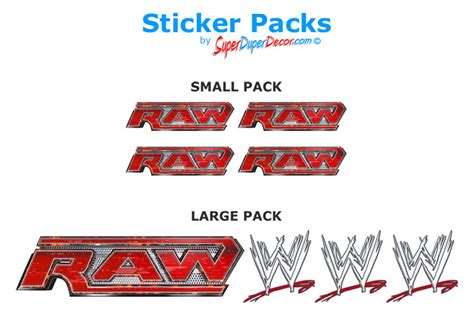 WWE RAW Logo stickers | SuperDuperDecor.com