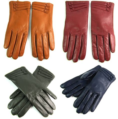 Ladies Womens Super Soft Premium High Quality Real Leather Gloves Fully Lined