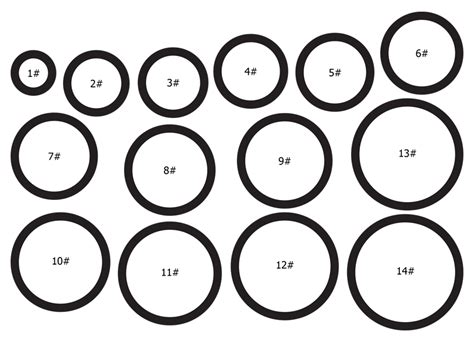 O Ring Size Chart List Standard Metric JIS BS Dimensions Atelier Yuwa