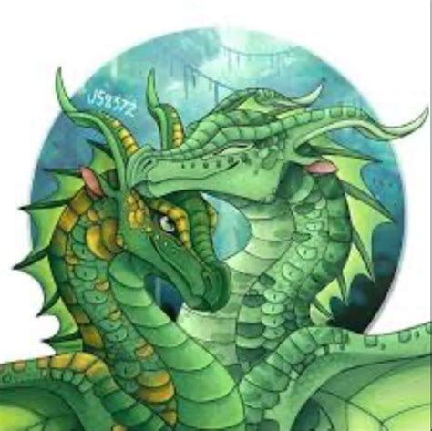 Green Dragon with Yellow Wings - Wings of Fire Art