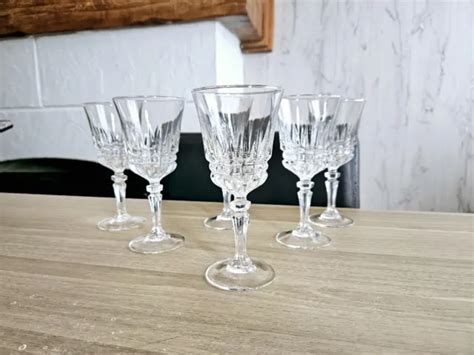 6 VERRES A Vin Rouge Cristal D arques Modèle EUR 30 00 PicClick FR