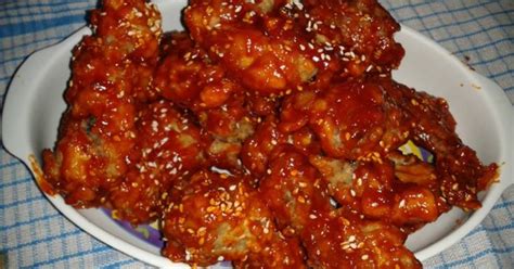 Korean Spicy Fried Chicken Yangnyeom Tongdak Recipe By Md Adam Cookpad