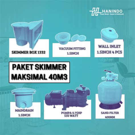 Jual Paket Kolam Renang Jenis Skimmer Maksimal 40m3 Kota Bandung