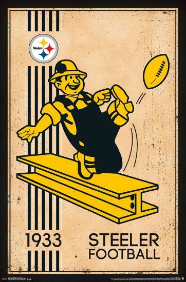 'Pittsburgh Steelers - Retro Logo 14' Prints | AllPosters.com