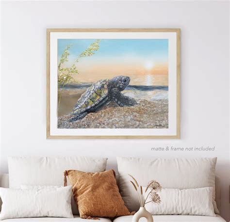 Sea Turtle Wall Art, Sea Turtle Art Prints, Baby Sea Turtle Paintings ...