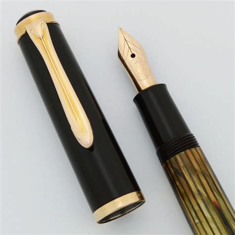 Pelikan 400 Fountain Pen 1950 56 Brown Tortoise Striped 14k Fine