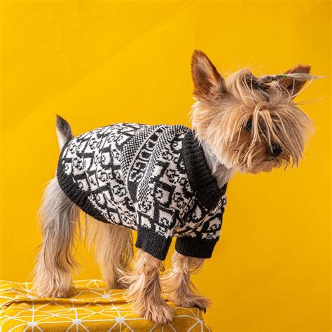 Luxury Knitted Yorkie Sweater - Pet-Merch