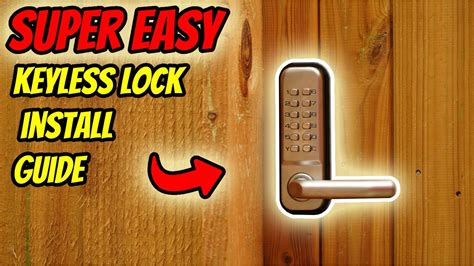 Super Easy Push Buttoncombination Lock Install Guide Youtube