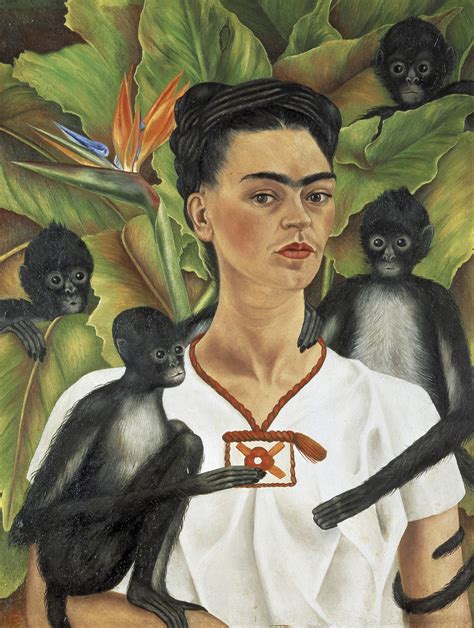 Frida Kahlo Self Portrait With Monkeys 1943 Danish Agency For Culture