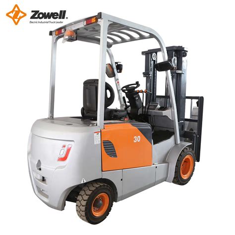 Electric AC Motor Zowell Wooden Pallet 3540 1265mm Telehandler Forklift