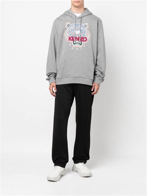 Kenzo Tiger Motif Hoodie Farfetch