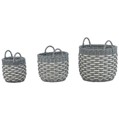 Sansibar Home Tlg Blumentopf Set Nittany Aus Rattan Wayfair De