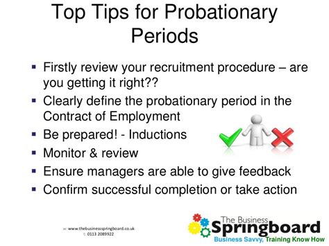 Managing In Probation Periods