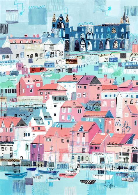 Whitby Print Whitby Harbour Whitby Painting Whitby Whitby Art