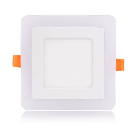 Recessed Square Double Color Led Panel Light Buy Double Color Led