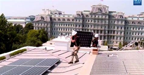 White House Solar Panels Fire Up For The First Time Since Jimmy Carter