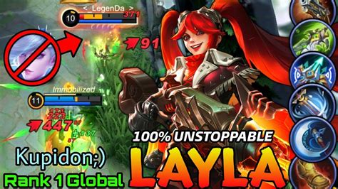 100 Unstoppable Layla Monster Gold Lane Top 1 Global Layla By