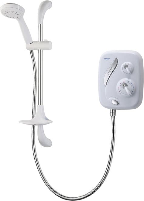 Triton As2000xt Thermostatic Power Shower White Chrome Aqua Sensation