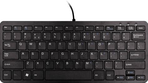 R-GO Tools Compact USB Keyboard English, QWERTY Black Ergonomic ...