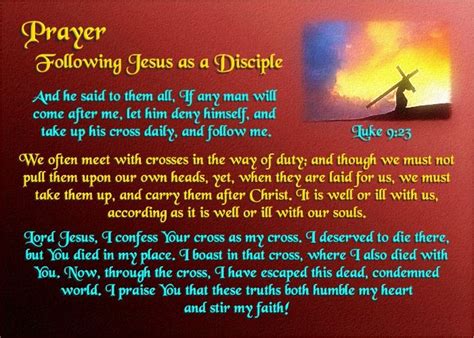 Prayer Following Jesus As A Disciple Luke 9 23 And He Said To Them