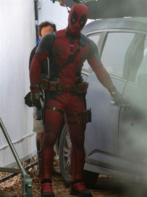 New Images Of Ryan Reynold In Deadpool Suit On The Set Of Deadpool 3