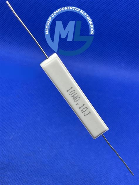 Resistor De Fio R W Axial Porcelana Ctt Mlcomp