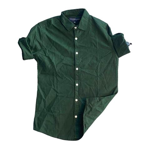 Cotton Full Sleeve Formal Shirt For Men Srt 5020 Dark Olive Green