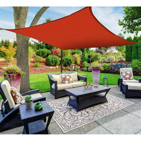 Shadesheet By Boen Sun Shade Sail Canopy Square Red 12 X 12