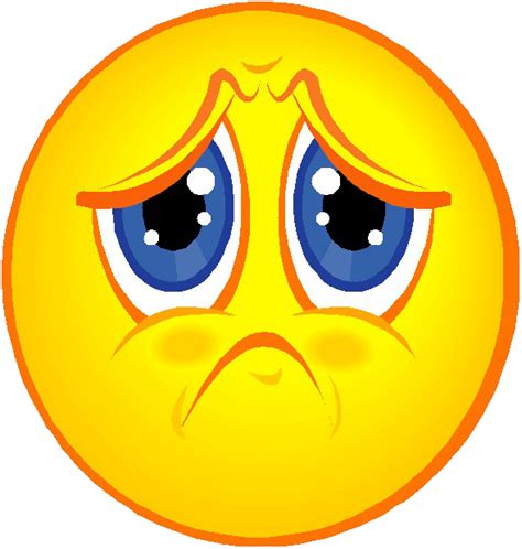 Sad Face Emoticon Png Clipart Best