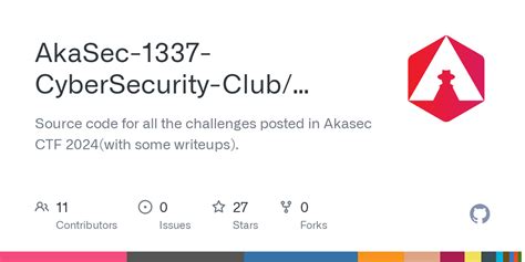 GitHub AkaSec 1337 CyberSecurity Club Akasec CTF 2024 Source Code