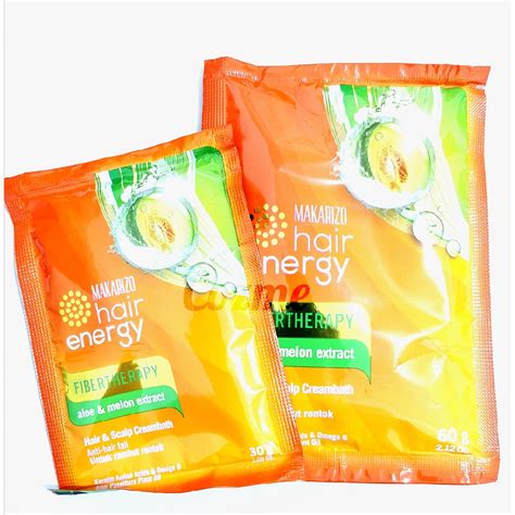 Jual Makarizo Creambath Hair Energy Fibertherapy Aloe Melon Sachet