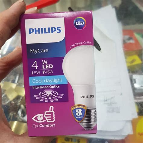 Jual Lampu Bohlam Led Philips Phillips Mycare W Watt Watt Putih