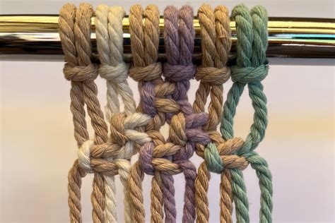 6 Easy Square Knot Macrame Patterns (to help you create your own ...