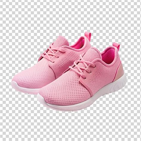 Zapatillas De Deporte Rosadas Aisladas Sobre Un Fondo Transparente