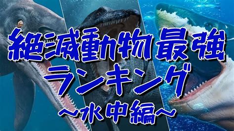 対決 絶滅動物最強ランキング水中編 YouTube