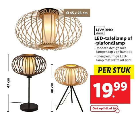 Livarno Home Led Tafellamp Of Plafondlamp Aanbieding Bij Lidl