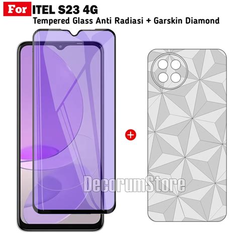 Jual Tempered Glass ITEL S23 4G Layar Blue Light Anti Radiasi Free