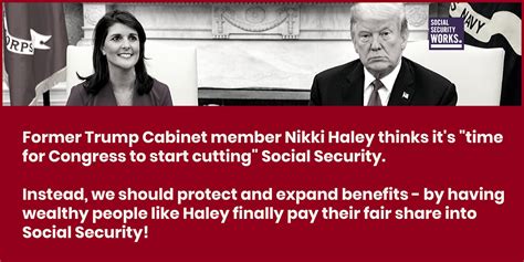 Social Security Works On Twitter Nikki Haley Wants To Cut Your Social