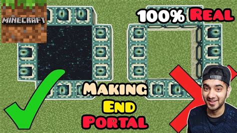 How To Make End Portal In Minecraft Minecraft Youtube