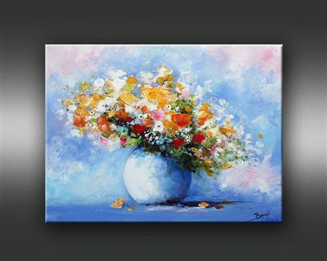 Bouquet De Printemps Art De La Peinture Peinture Fleurs Abstrait