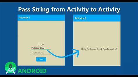 How To Pass Data From Activity To Activity Youtube