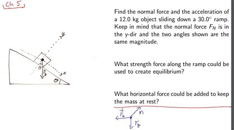 Solved Find the normal force and the acceleration of a 12.0 | Chegg.com