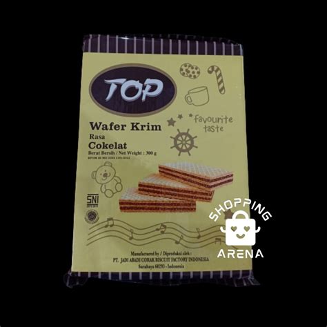 Jual Nissin Top Wafer Krim Coklat Gr Biskuit Wafer Top Rasa