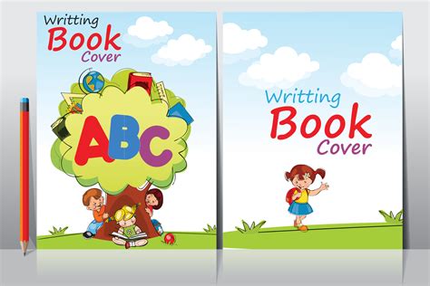 School Writing Book Cover Design 16529329 Vector Art At Vecteezy