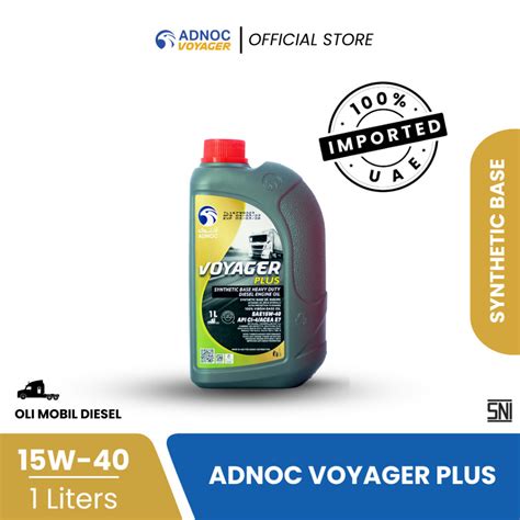 Jual 100 ASLI Oli Mobil ADNOC Voyager Plus 15W40 1 Liter Shopee