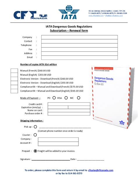 Fillable Online Dg Shipper S Declaration Dgd And E Dgd Fax Email