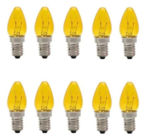 Lámpara Sucker de 7 W 127 220 V incandescente E 14 colores ámbar