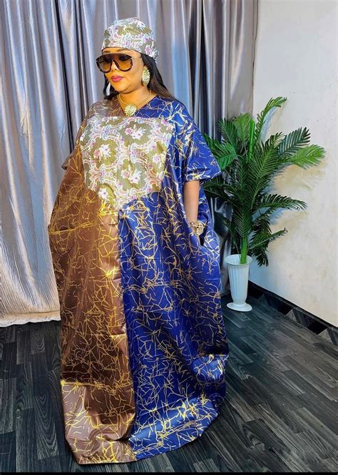 African Dress Danshiki Kaftan Jalabiya Rich Aunty Nigerian Dress Party