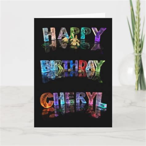 Happy Birthday Cheryl Card | Zazzle.com