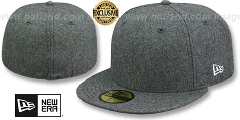 New Era 59fifty Blank Melton Grey Fitted Hat